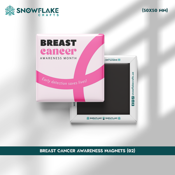 50x50mm Breast Cancer Awareness Magnet 02