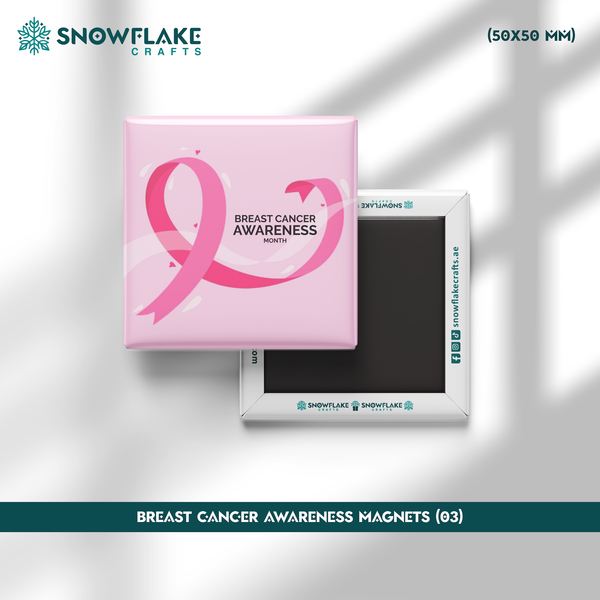 50x50mm Breast Cancer Awareness Magnet 03