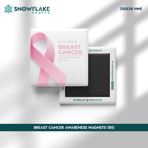 50x50mm Breast Cancer Awareness Magnet 05