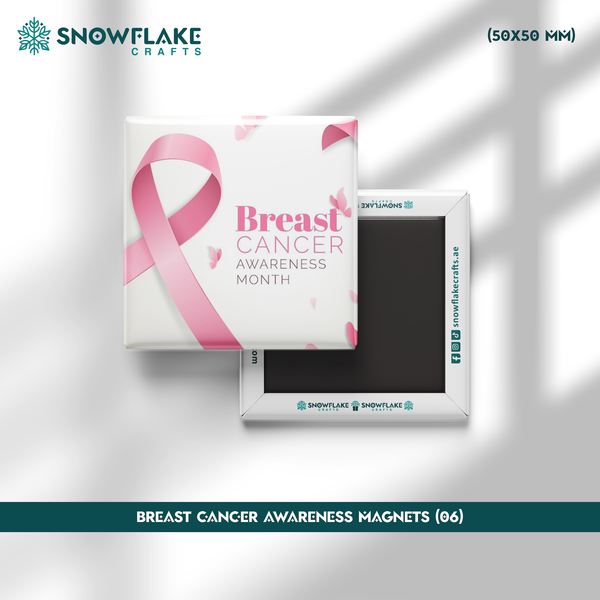 50x50mm Breast Cancer Awareness Magnet 06