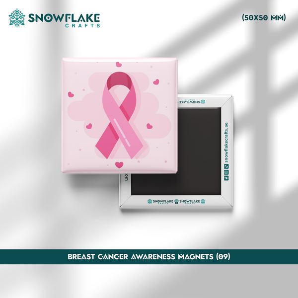 50x50mm Breast Cancer Awareness Magnet 09