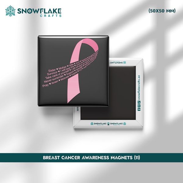 50x50mm Breast Cancer Awareness Magnet 11