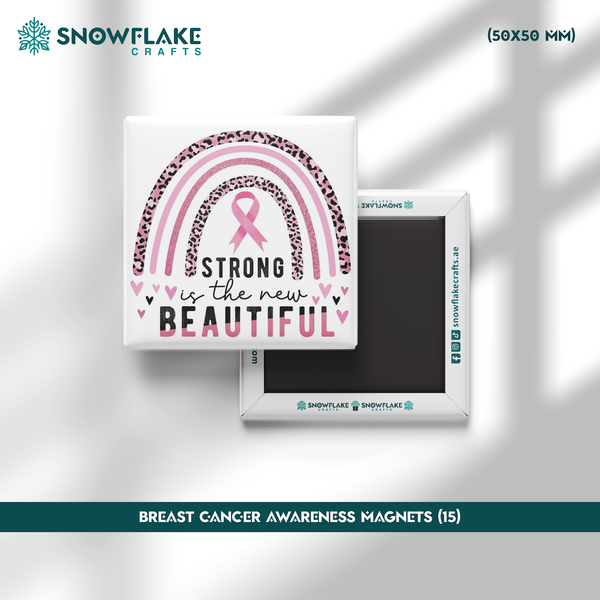 50x50mm Breast Cancer Awareness Magnet 15
