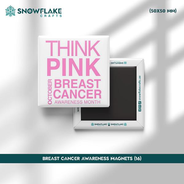 50x50mm Breast Cancer Awareness Magnet 16