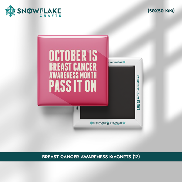 50x50mm Breast Cancer Awareness Magnet 17