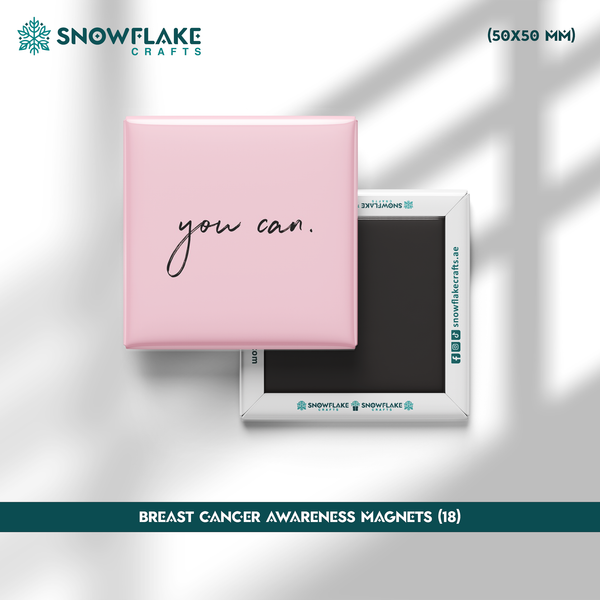 50x50mm Breast Cancer Awareness Magnet 18