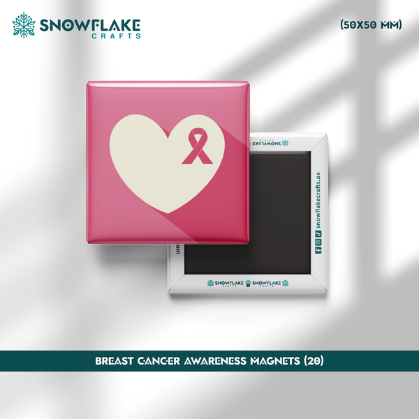 50x50mm Breast Cancer Awareness Magnet 20
