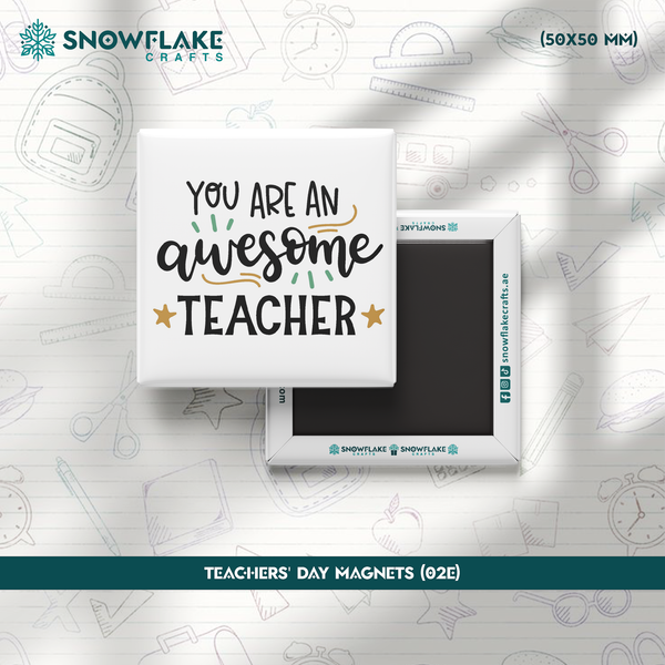 50x50mm Teachers' Day Magnet 01E