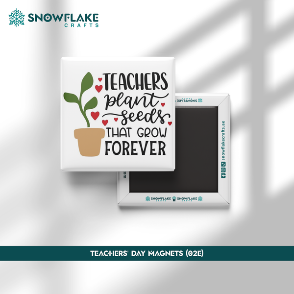 50x50mm Teachers' Day Magnet 02E