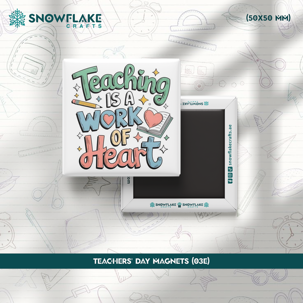 50x50mm Teachers' Day Magnet 03E