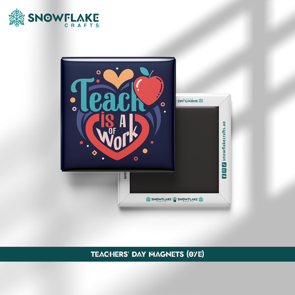 50x50mm Teachers' Day Magnet 07E