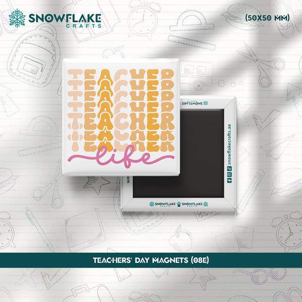 50x50mm Teachers' Day Magnet 08E