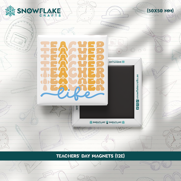 50x50mm Teachers' Day Magnet 12E
