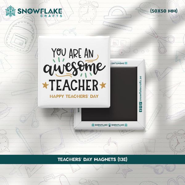 50x50mm Teachers' Day Magnet 13E