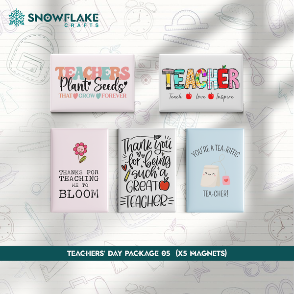 53x80mm Teachers' Day Magnets Packages